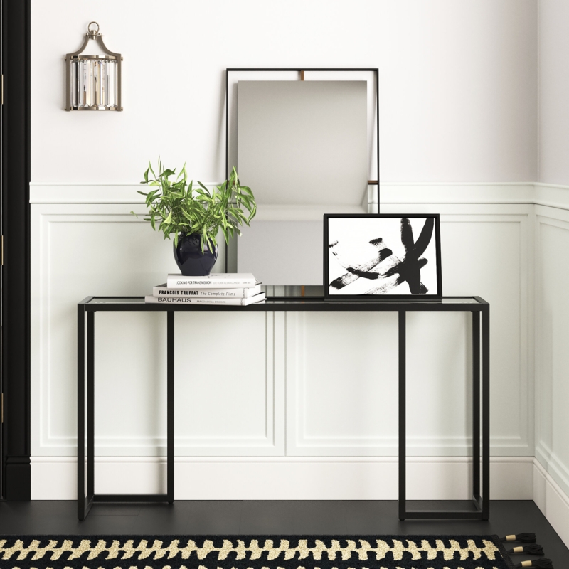 Modern Diagonal Corner Console Table