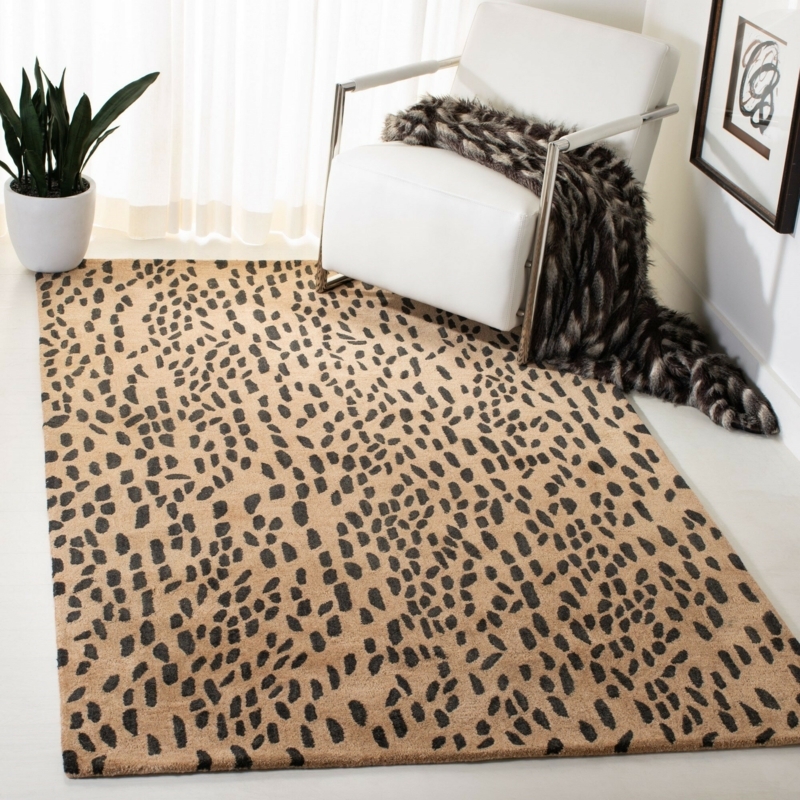 Wool Area Rug with Extra Grip