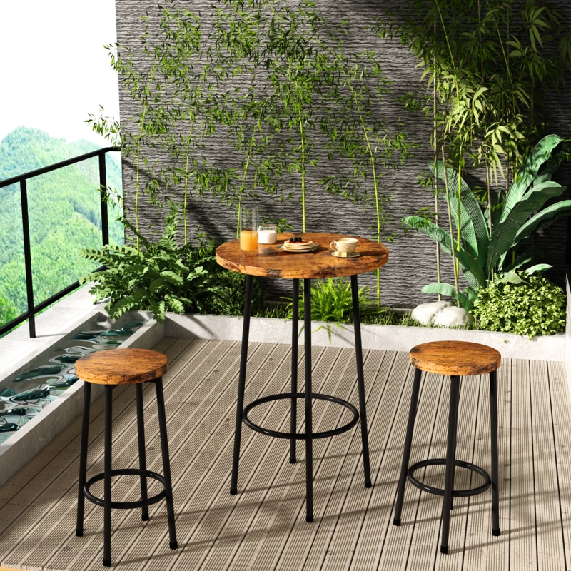 Chic Round Mini Table Set