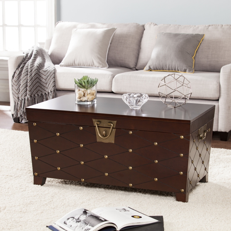 Trunk Coffee Table with Nailhead Trim