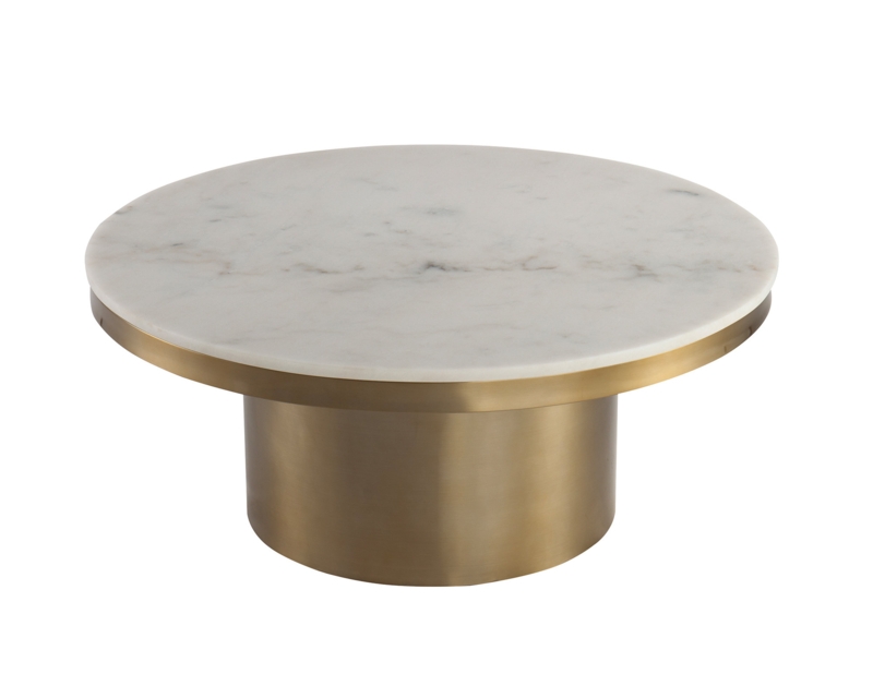 Parquet Inlay Channeled Cocktail Table