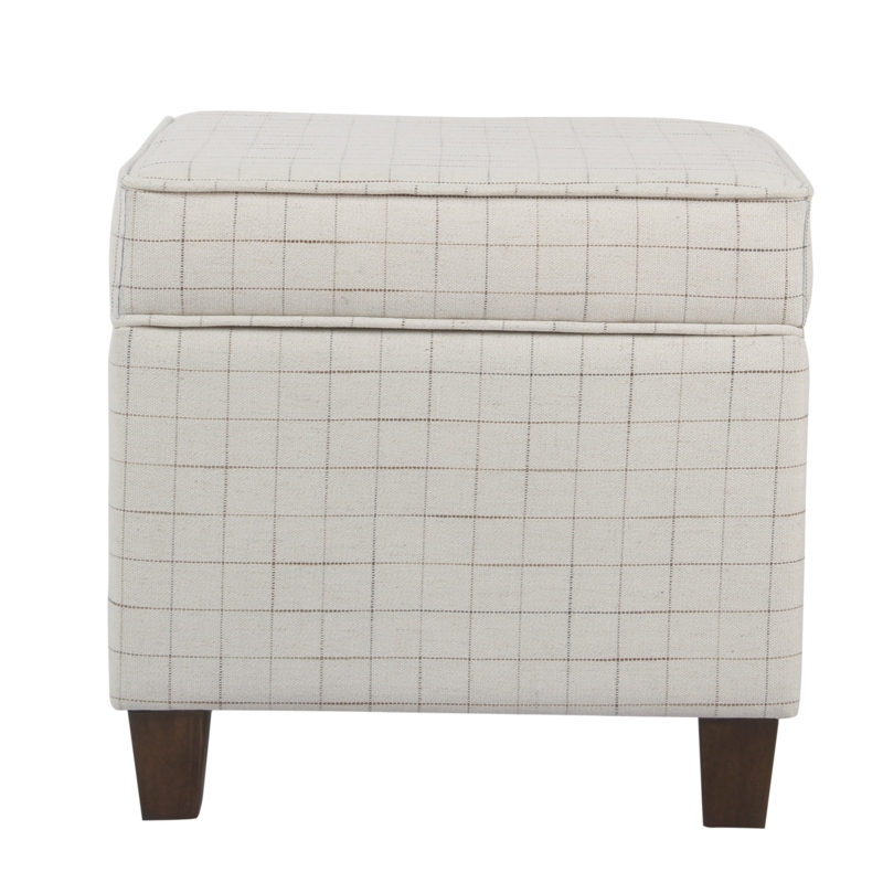 Square-shaped Walnut Accent Chair