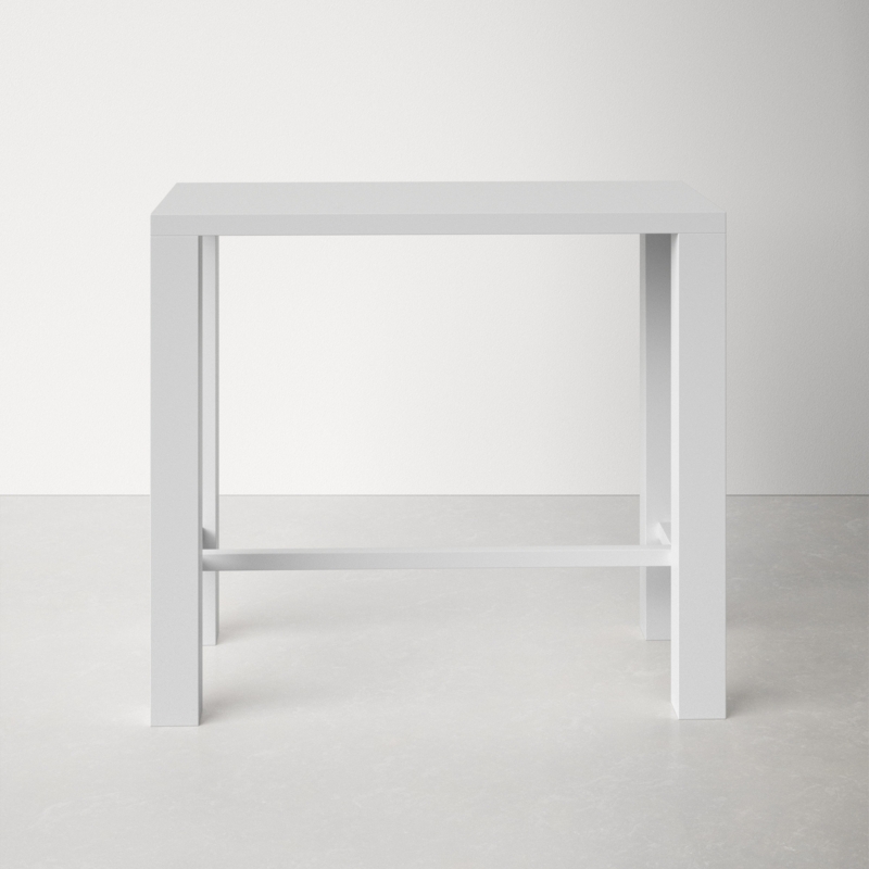 High Gloss White Bar Tabletop