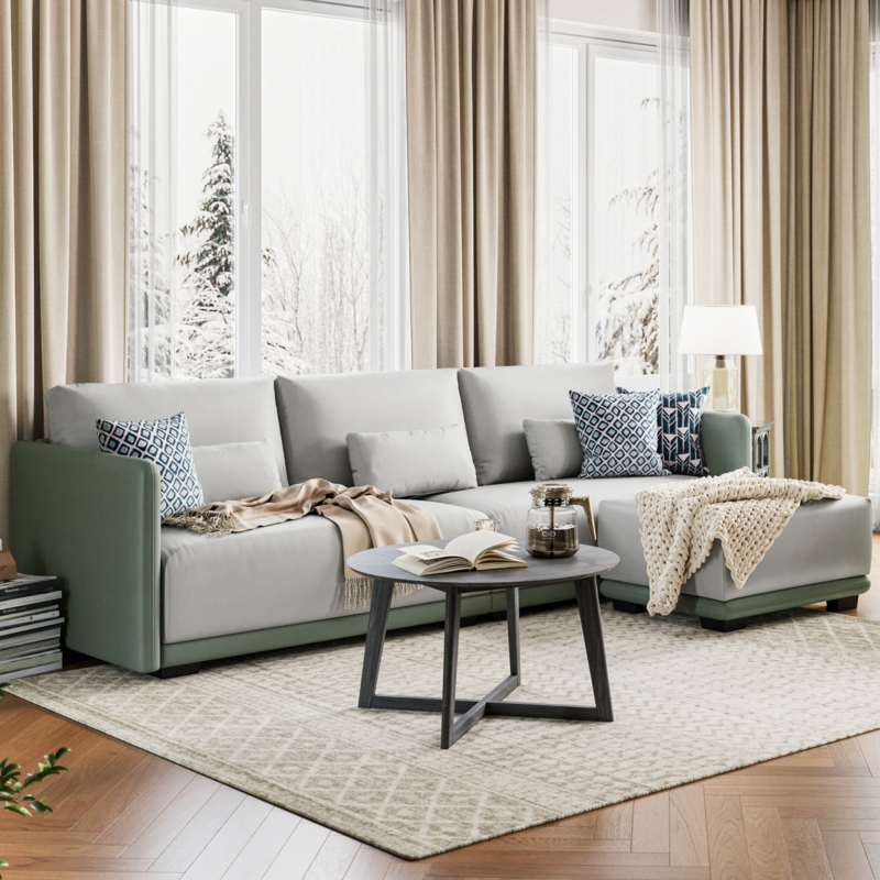 Silicone Leather Fern Sofa