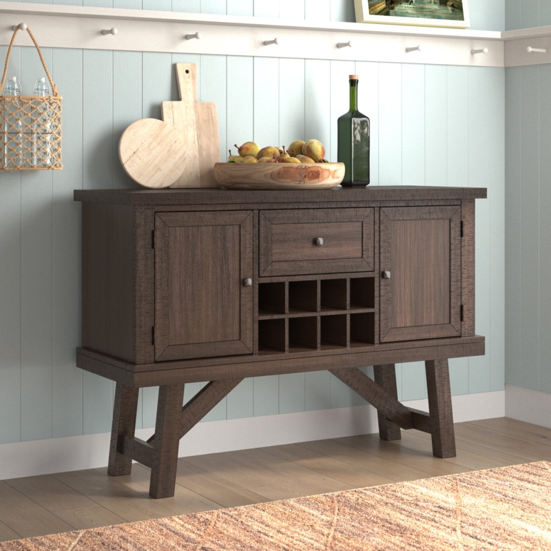 Industrial Wall-Mounted Desk with Shelves