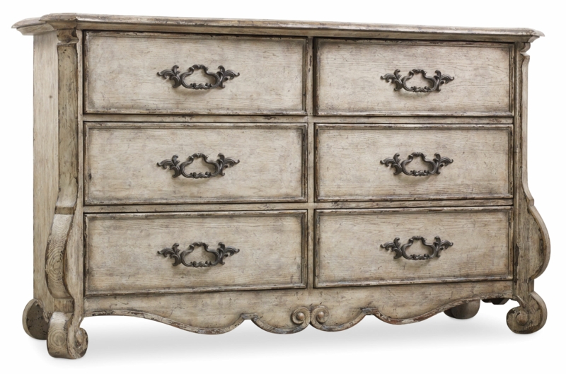 Vintage European-style Six-Drawer Dresser