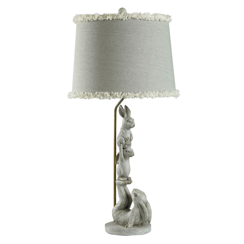 Charming Bunny Trio Table Lamp