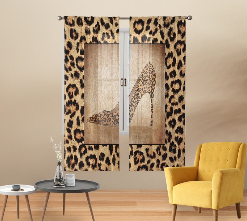 Elegant Semi-Sheer Window Curtains