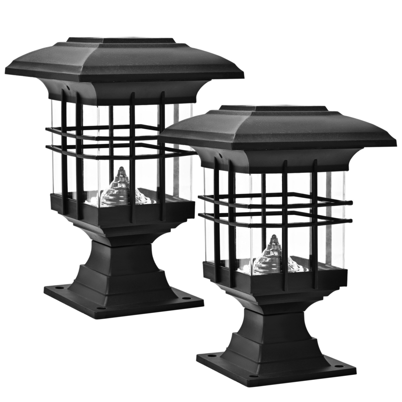 Solar Post Light Set