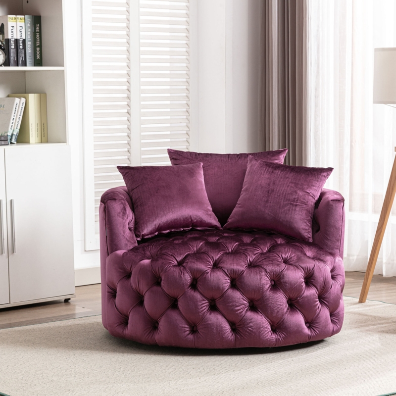 Oversized Barrel Accent Chair