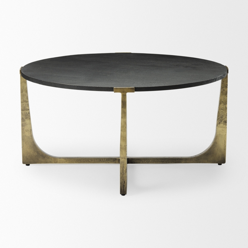 Heart Coffee Table with Retro Capped Legs