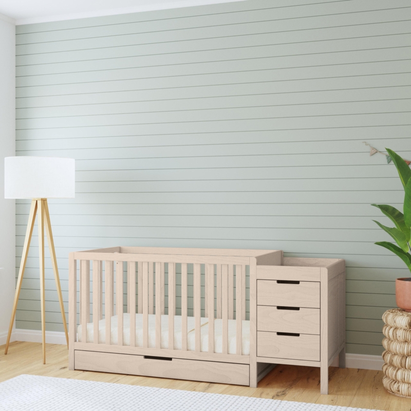 4-in-1 Convertible Crib & Changer Combo