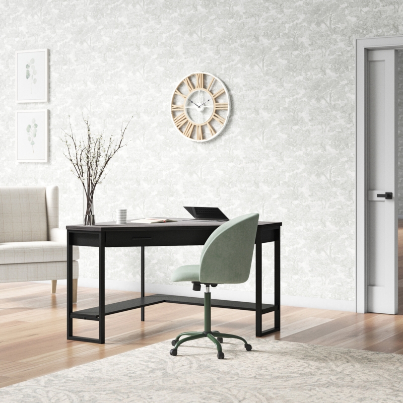 Corner Writing Desk with Storage