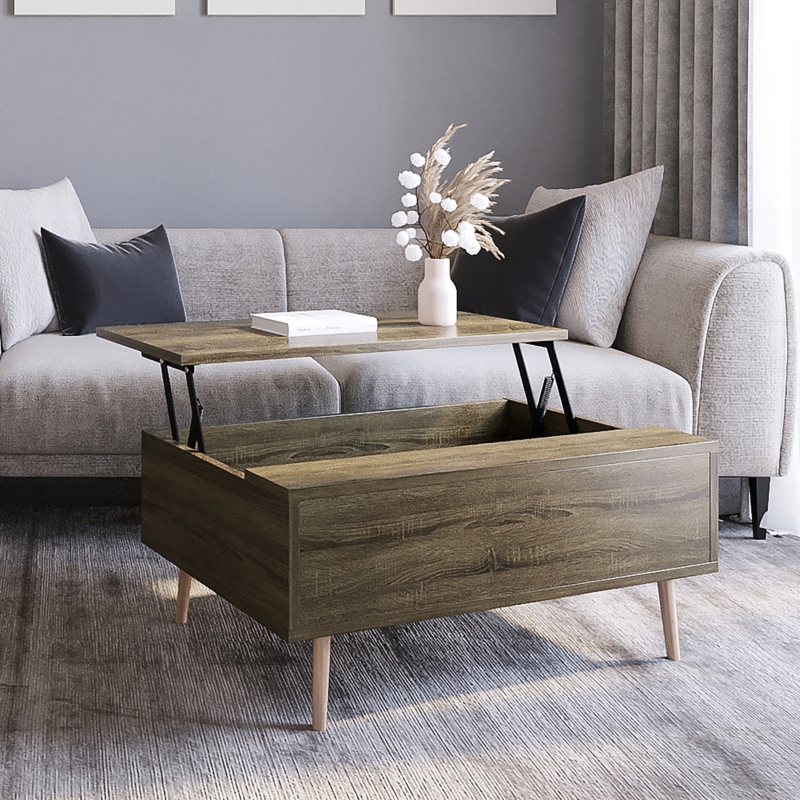 Lift-Top Rustic Coffee Table