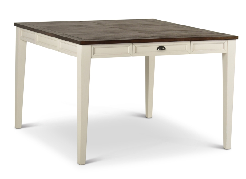 Farmhouse-Style Pub Table with Storage