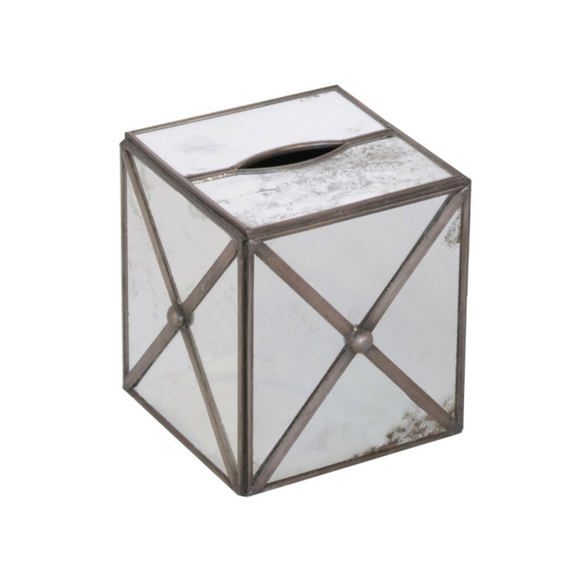 French Provincial Crosshatch Tissue Box Cover