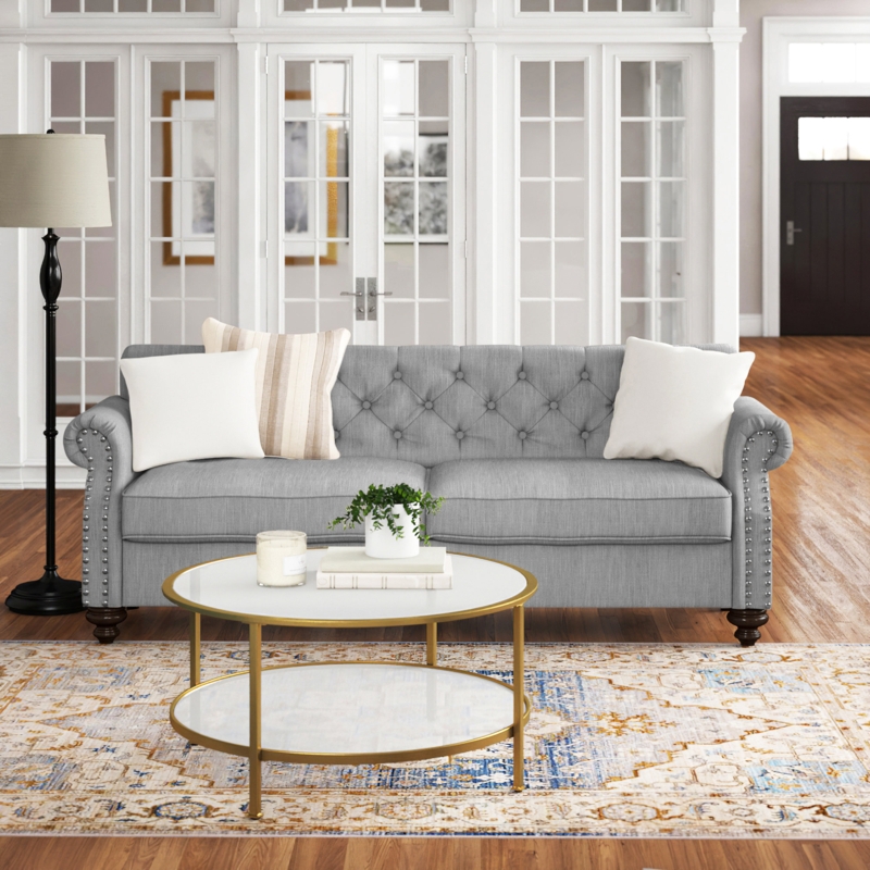 Classic Button-Tufted Sofa