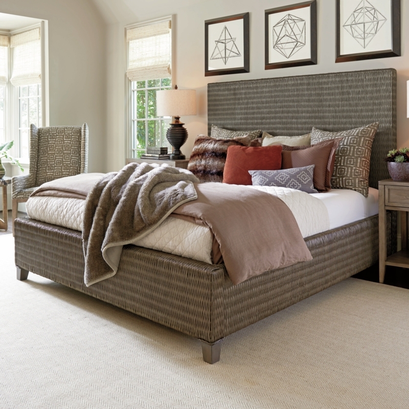 High-End Fashion Rattan Bed
