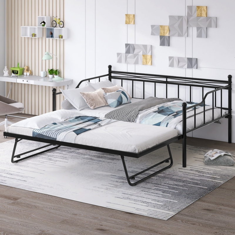 Multifunctional Pine Loft Bed with Storage