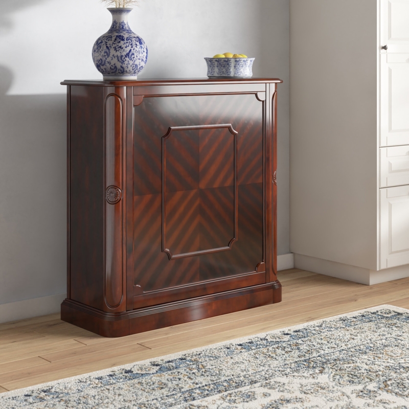 Stylish Wooden Bar Table with Storage