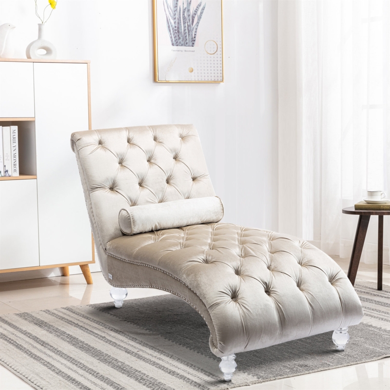 Solid Wood Leisure Chair with Plush Upholstery