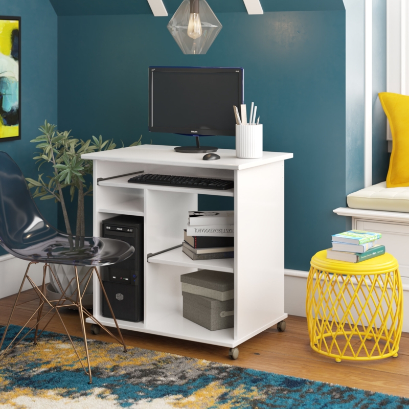 Compact Desk with Integrated Storage