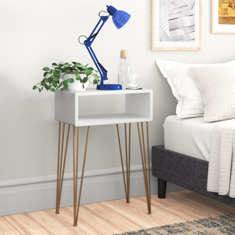 Minimalist Hairpin Leg Nightstand