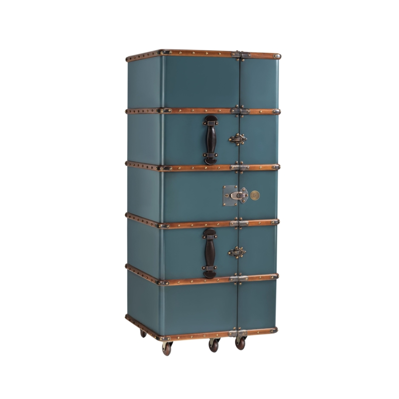Turn-of-the-Century Travel Trunk Style Bar
