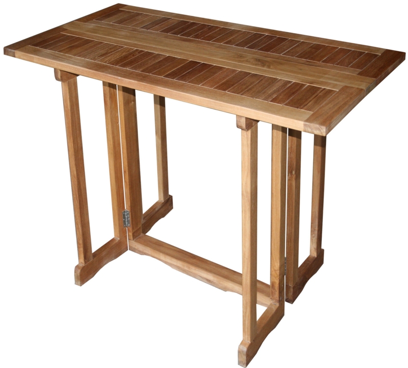 Folding Teak Bar Table