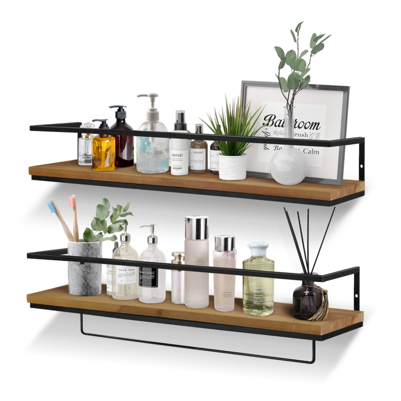 Geometric Wall-Mounted Bookshelf