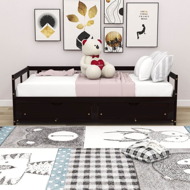 Expandable Daybed with Two Drawers
