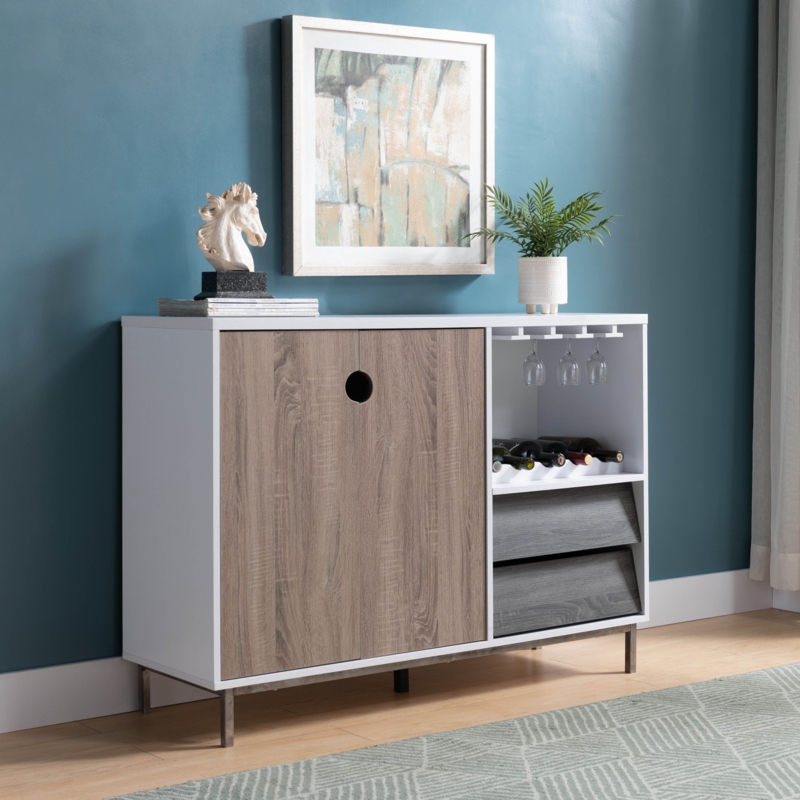 Artistic Multifunctional Cabinet with Wine Storage