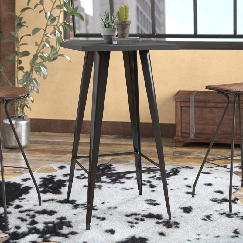 Industrial Steel Pub Table