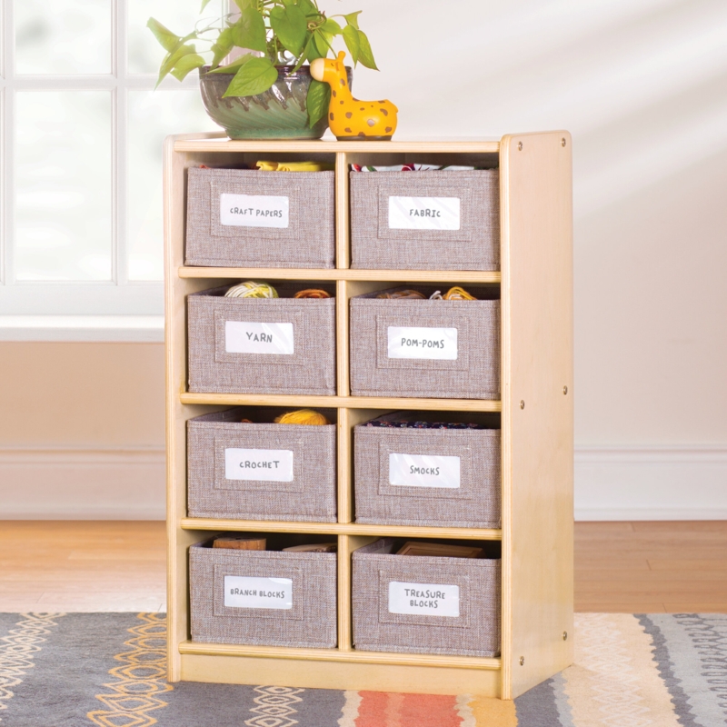 Cubby Bin Storage Organizer - Natural