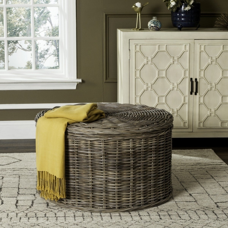 Wicker Storage Coffee Table