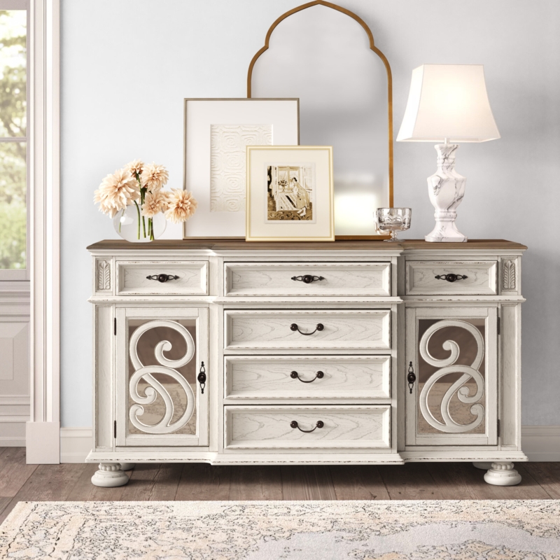 Distressed French Country Sideboard