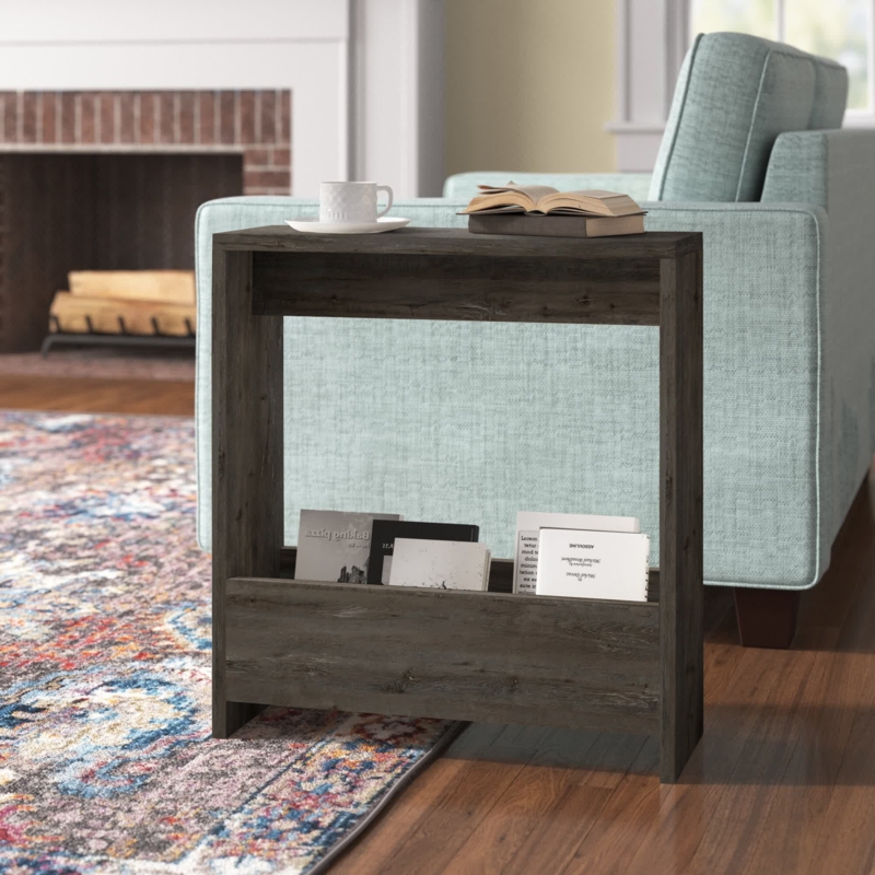 Sleek End Table with Integrated Storage