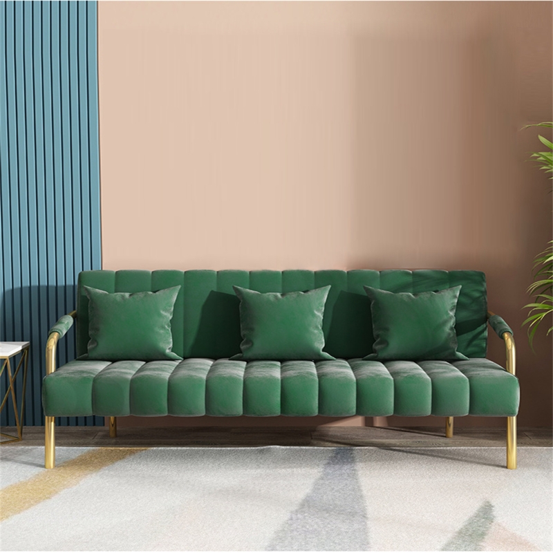 Vivid Velvet Loveseat with Iconic Silhouette