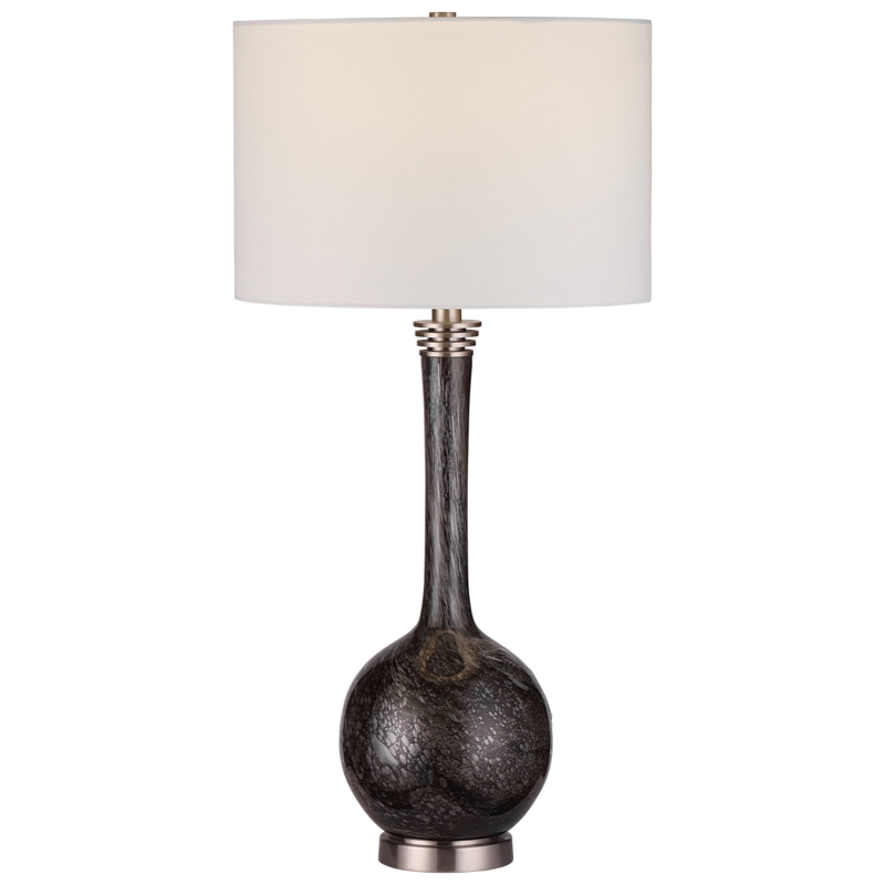 Bubble Glass Base Buffet Lamp