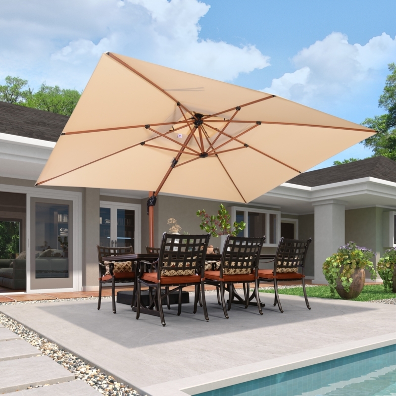 Offset Patio Umbrella with UPF50 Protection