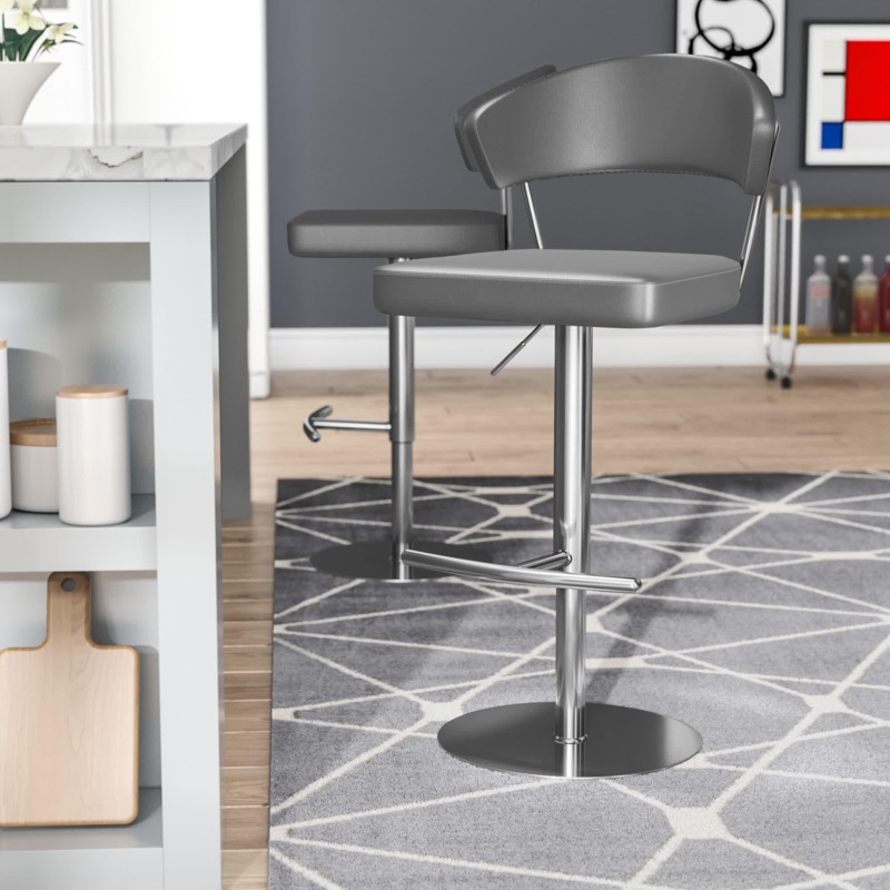 Adjustable Stainless Steel Bar Stool