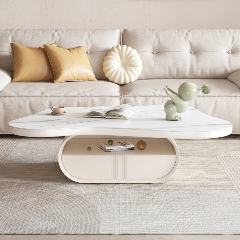 Playful Cloud-Shaped Coffee Table