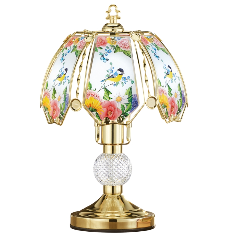 Touch-Sensitive Chickadee Garden Lamp