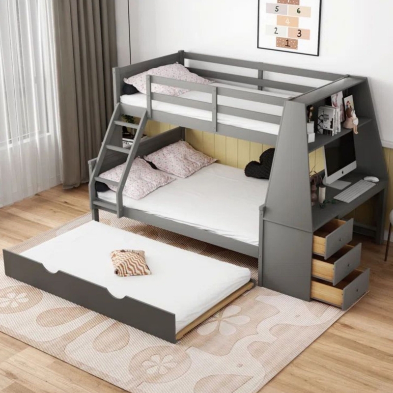 Trundle Bed With Desk
