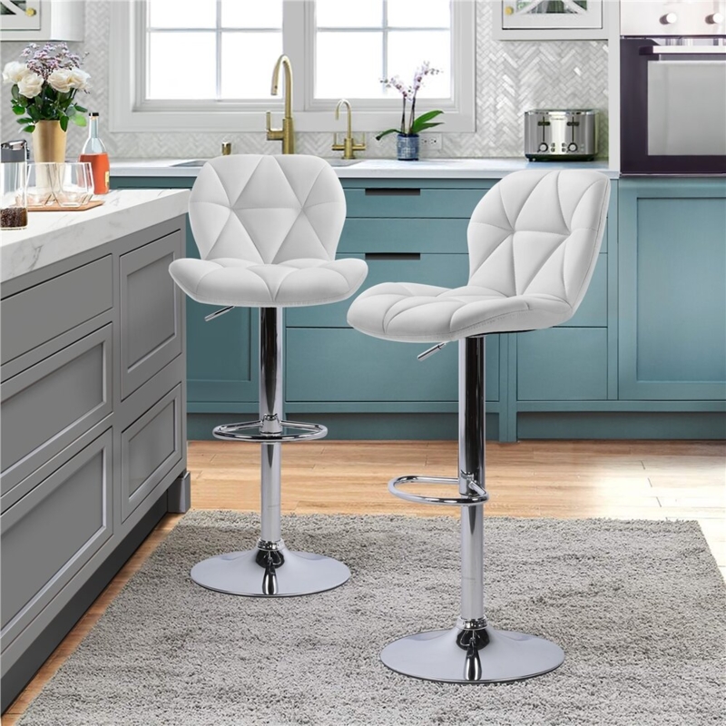 Adjustable PU Leather Bar Chair