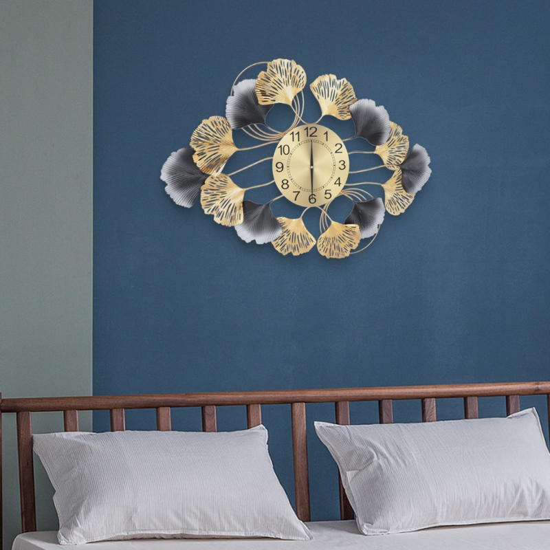 Creative Ginkgo Leaf Wall Clock