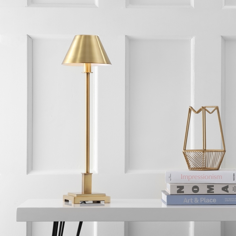 Contemporary Metallic Table Lamp
