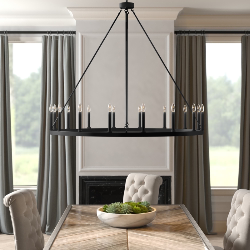 16-Light Candle-Style Chandelier