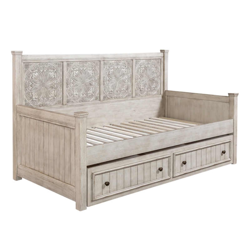 Antique White Day Bed with Optional Trundle