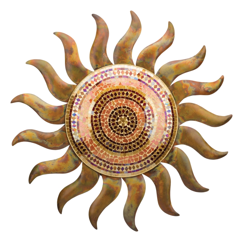 29" Mosaic Sun Wall Decor